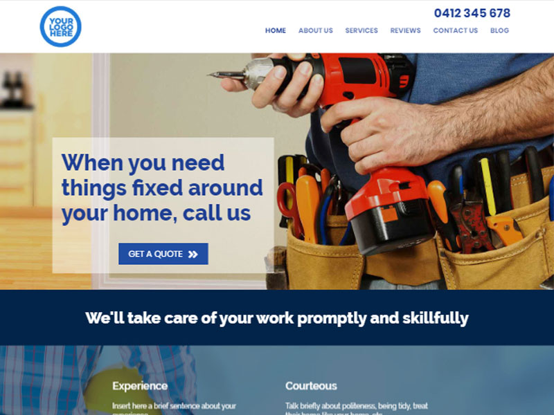 handyman website design 1